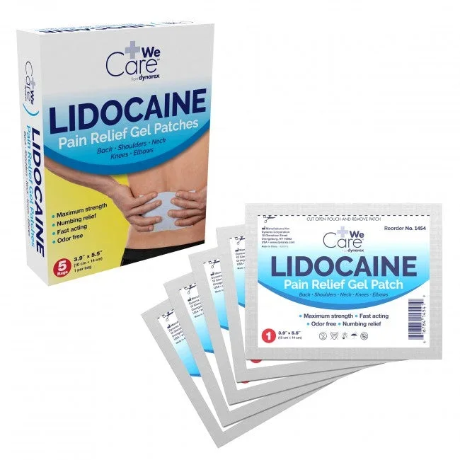 Dynarex Lidocaine Pain Relief Gel-Patch 10cmx14cm – 4%, 10cm x 14cm