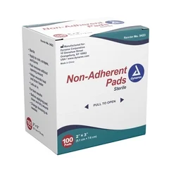 Dynarex Non-Adherent Dressing 2 X 3 Inch, 100EA/BX
