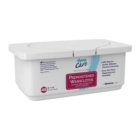 Dynarex Personal Wipe Dynacare Tub Aloe / Lanolin Scented 46 Count – 1314