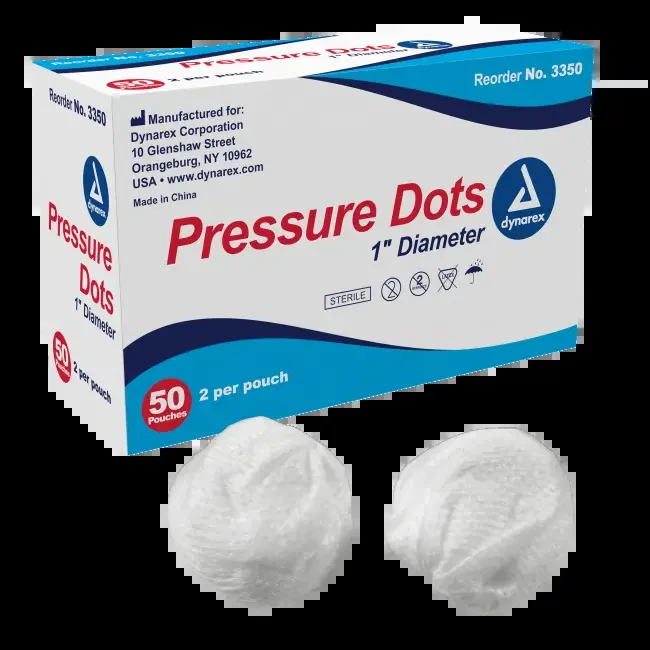 Dynarex Pressure Dot 2’s – 2.5cm – 10/50(1000/cs)