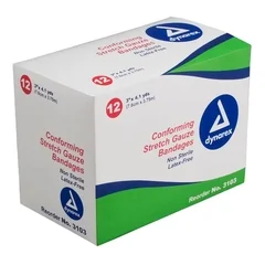 Dynarex Stretch Gauze 4.1 Yard x 3, 96 EA/CS - Image 2