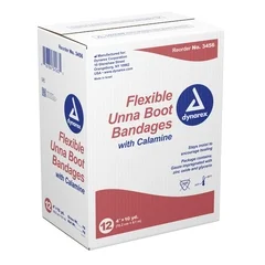 Dynarex Unna Boot Dynarex 4 Inch X 10 Yard Gauze Calamine / Zinc Oxide NonSterile - Image 2