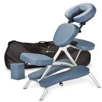 EarthLite Vortex Portable Massage Chair, Black