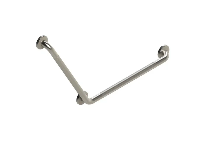 Easy Mount™ 120° Angled Grab Bar, 24×24″, #304 Stainless Steel in Knurled – GB-24×24-SK