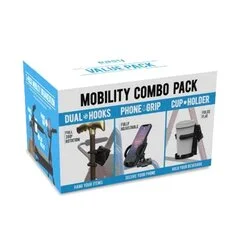 Easy To Use Products LLC Combo Pack – Mobility Wheelchair/Walker Cup/Phone Holder/Hook, (16/CS)
