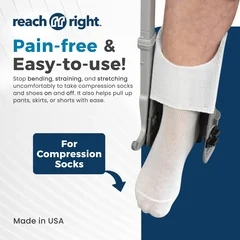 Easy To Use Products LLC Reach Right Kit – Sock Aid, Shoe Horn/Remover, Dressing Hook, 34 Length, (1/EA) - Image 4