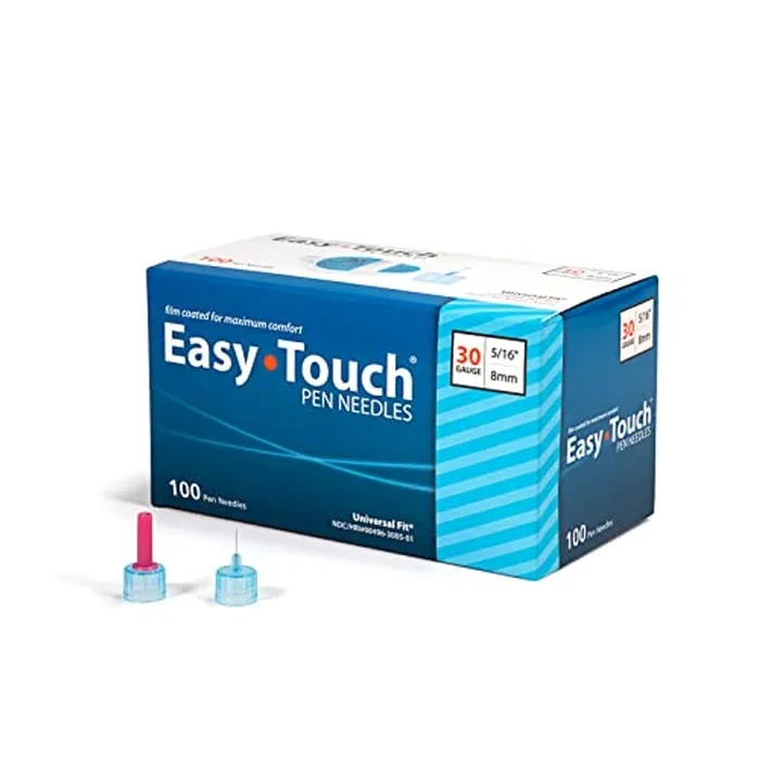 Easy Touch Insulin Pen Needle 30G x 5/16″ (100 count)