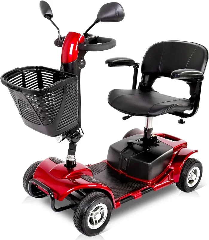 Electric Mobility Scooter I Powered All Terrain Motorized Scooter I Foldable Power Wheelchair 4 Wheel I Model M523AS