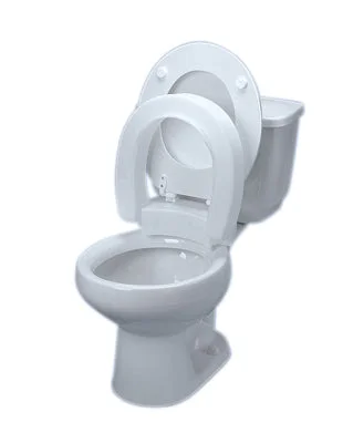 Elevated toilet seat , hinged – 43-2570