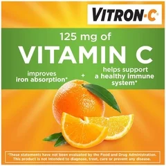 Emerson Healthcare Iron Supplement Vitron-C® 125 mg / 65 mg Strength Coated Tablet 60 per Bottle - Image 2