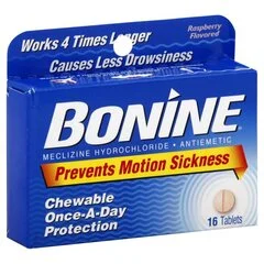 Emerson Healthcare Nausea Relief Bonine® 25 mg Strength Chewable Tablet 8 per Box