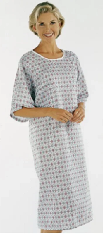 Encompass Textiles Atlantis/Pacifica Patient Exam Gown One Size Fits Most Adult Cactus Pacifica Print – 45253-PAT
