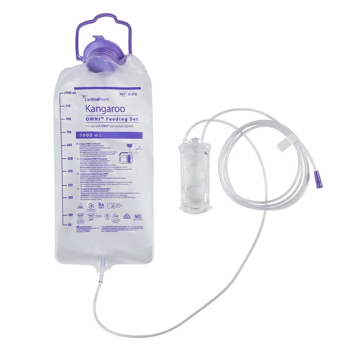 Enteral Feeding Pump Bag Set Kangaroo OMNI 1000 mL NonSterile