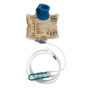 Enteralite Infinity 500 mL Bag Pump Set with Preattached ENFit Transitional Connector 10 Pack