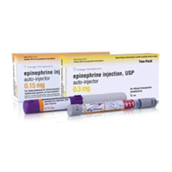 Epinephrine Auto-Injector Syringe 0.3mg Adult 2/Pk
