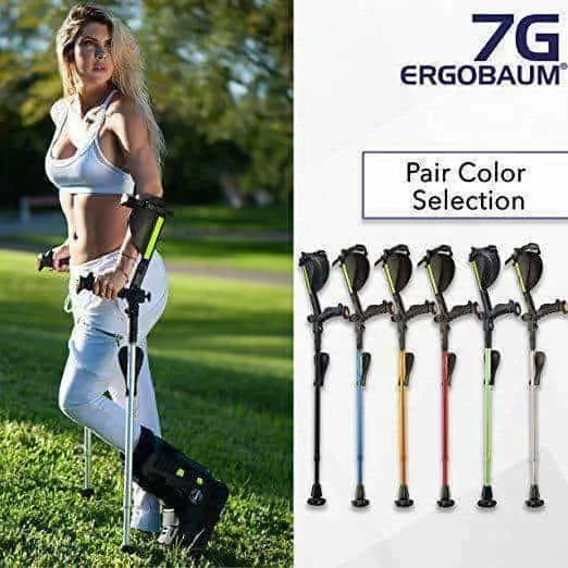 Ergoactives Ergobaum Prime 7TH Generation Forearm Crutches – Adult