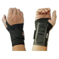 Ergodyne Wrist Support ProFlex® 4000 Single Strap Elastane / Elastic / Polyester Left Hand Black Large, 1/EA