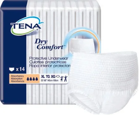 Essity HMS North America Inc TENA Dry Comfort Adult Absorbent Underwear Pull On X-Large Disposable Moderate Absorbency – 72424