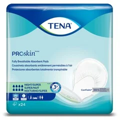 Essity Incontinence Liner TENA ProSkin™ Night Super 27 Inch Length Heavy Absorbency Dry-Fast Core™ One Size Fits Most
