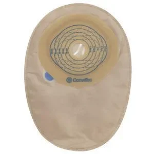 Esteem + One-Piece Cut-to-Fit Closed-End Pouch, Modified Stomahesive, Filter, 12″ panel Transparent, 2 2/5″ by 2 3/4″