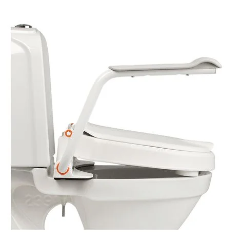 Etac Hi-Loo Raised Toilet Seat with Armrests