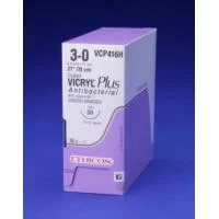Ethicon Coated VICRYL Plus Antibacterial Suture, Taper Point Needle, 36mm, 2-0, 36/bx