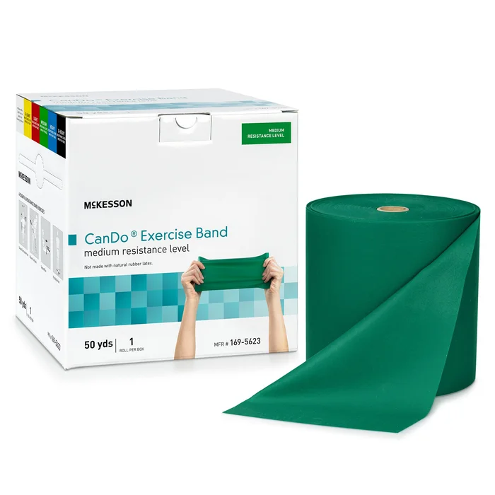 Exercise Resistance Band McKesson CanDo® Green 5 Inch X 50 Yard Medium Resistance