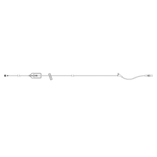 Extension Set, 15 Inch, 1.2 Micron Filter, Prepierced Y-Site, Secure Lock, 48/Cs