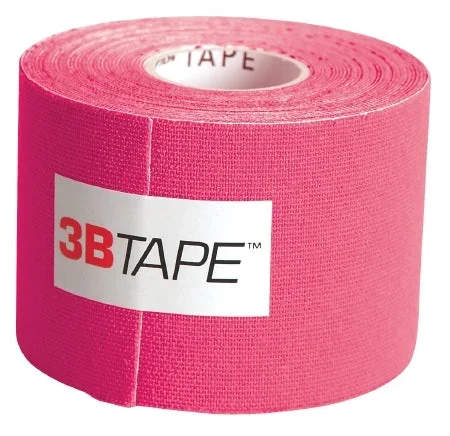 Fabrication Enterprises 3B Tape Kinesiology Tape Water Resistant Cotton 2 Inch X 16-1/2 Foot Pink NonSterile – 25-3663