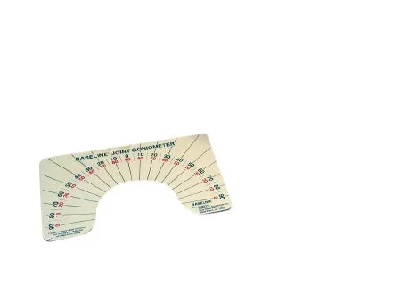 Fabrication Enterprises Baseline Arthrodial Protractor 180 Degree Opposing Scales In 5 Degree Increment – 12-1076