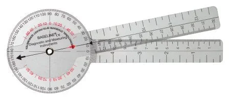 Fabrication Enterprises Baseline Goniometer 0 – 360 Degree Head with Three ISOM Scales Inches and Centimeters 8 Inch – 12-1001