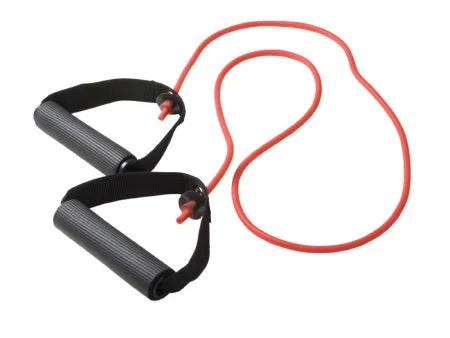 Fabrication Enterprises CanDo Exercise Resistance Tubing With Handles Red 48 Inch Length Light Resistance – 1337793