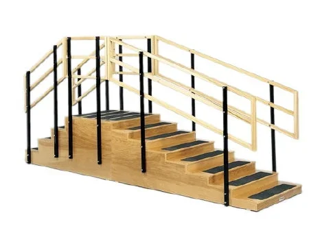 Fabrication Enterprises Convertible Training Stairs 3 X 10 Inch and 6 X 10 Inch Risers, 30 X 30 Inch Platform, Two-sided 30 X 54 X 70 Inch – 15-4201