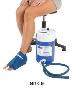 Fabrication Enterprises CryoCuff Cryo Aircast Ankle One Size Fits Most 12 X 14 X 18 Inch Nylon / Vinyl Reusable – 11-1550