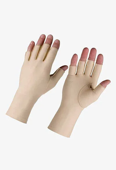 Fabrication Enterprises Hatch Edema Glove Compression Glove Open Finger Large Over-the-Wrist Left Hand Lycra – 24-8663L