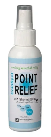 Fabrication Enterprises Point Relief ColdSpot Topical Pain Relief 12% – 0.06% Strength Capsaicin / Menthol Spray 4 oz. – 11-0701-1