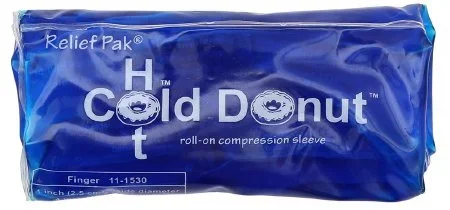 Fabrication Enterprises Relief Pak Cold n Hot Donut Hot / Cold Therapy Pack Finger Reusable 2 X 2 X 6 Inch – 11-1530