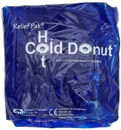 Fabrication Enterprises Relief Pak Cold n Hot Donut Hot / Cold Therapy Pack Small Reusable 2 X 6 X 6 Inch – 11-1531