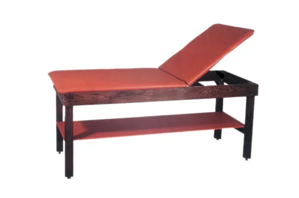 Fabrication Enterprises TABLE, WOODEN TRTMT W/SHELF AND RISING BACK 30″X78″X30″ – 15-1030