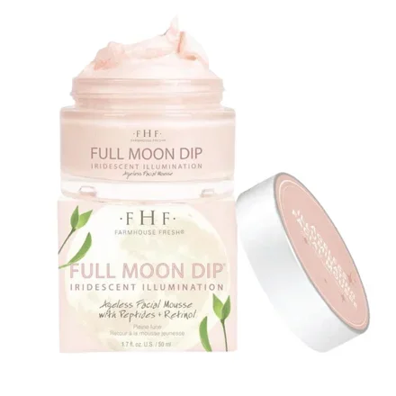 FarmHouse Fresh Full Moon Dip Iridescent Illumination Ageless Facial Mousse with Peptides + Retinol 1.7oz / 50ml