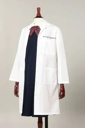 Fashion Seal Uniforms Lab Coat White Size 10 Long Sleeves Knee Length – 477-SZ10
