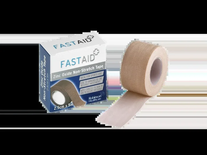 Fast Aid Zinc Oxide Non Stretch Tape 2.5cm x 5m