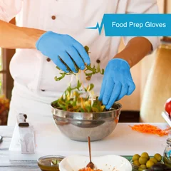 FifthPulse Nitrile Exam Latex Free & Powder Free Gloves, Blue, 100/BX, XL - Image 2