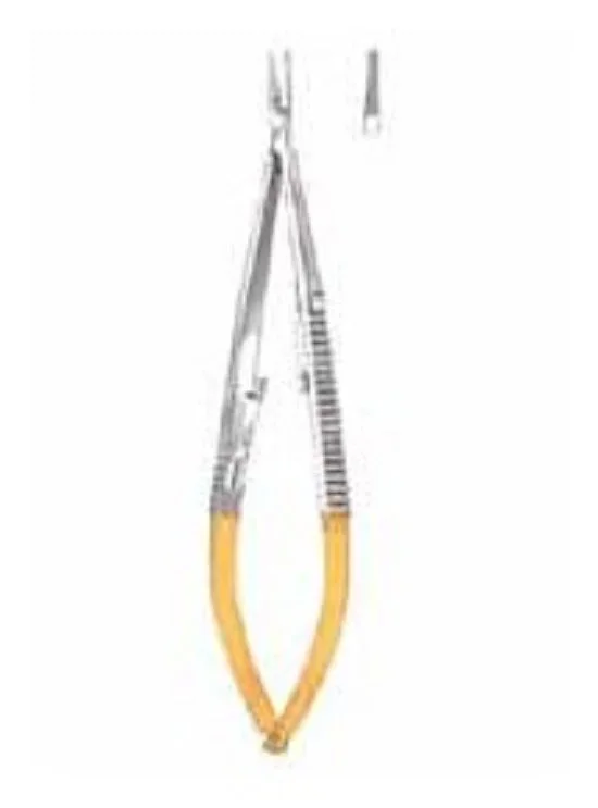 Fine Surgical Needle Holder 5-1/2 Inch Straight, Serrated Jaw – 340-407