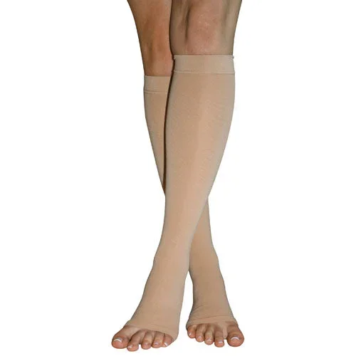 Firm Surg Weight Stkngs Large 20-30mmHg Below Knee Open Toe