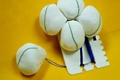 First Aid Fabco Surgical Tonsil Sponge X-Ray Detectable Cotton / Gauze 1 Inch Diameter 5 Count Pouch Sterile – 34103010