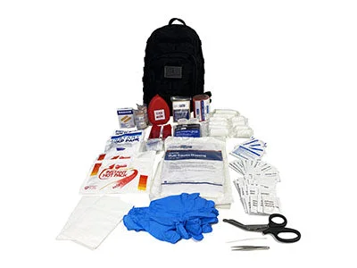 First Aid Kit, Standard Assault Pack, 16″ x 11″ x 9″, Black – 16-1921