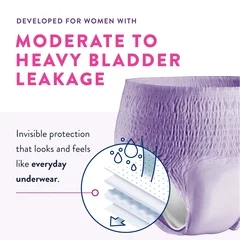 First Quality Adult Absorbent Underwear Prevail® for Women Pull On X-Large Disposable Heavy Absorbency, 16/BG, 4BG/CS - Image 3