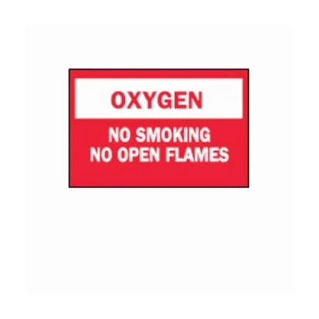 Fisher Scientific Brady Caution Sign Oxegen: No Smoking No Open Flames – 19102448