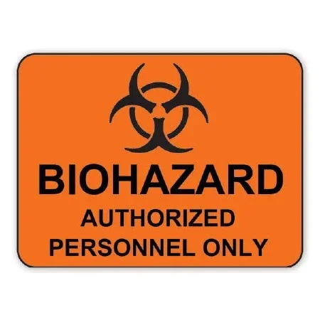 Fisher Scientific Caution Sign Biohazard Eating, Drinking, Smoking Are Prohibited – NC9871387